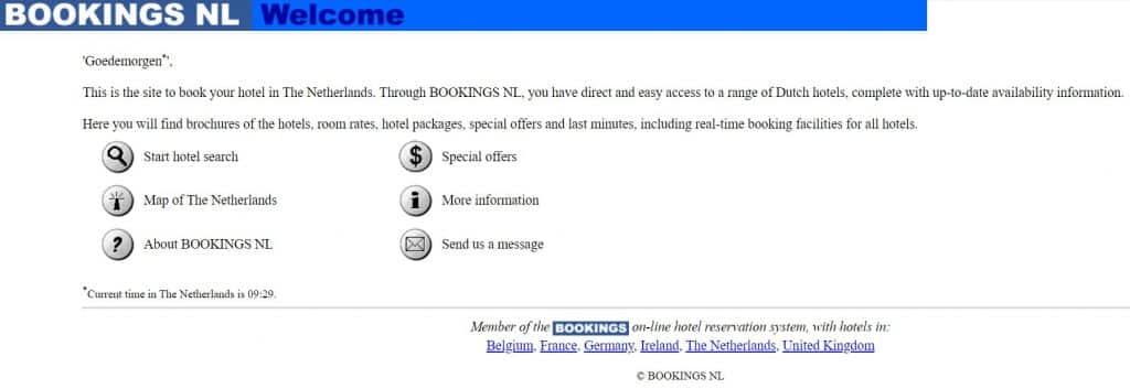 booking.nl first website