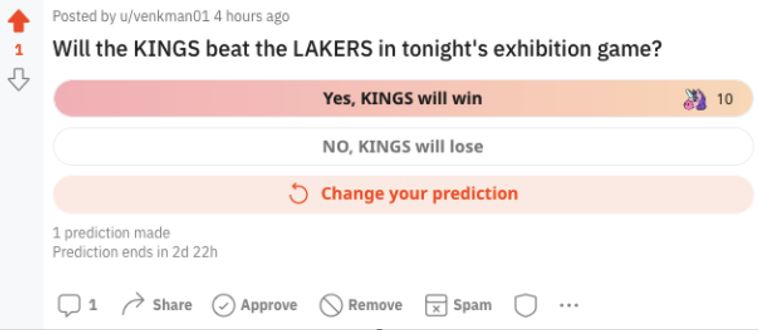 reddit predictions
