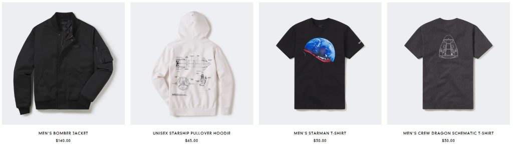 spacex merchandise